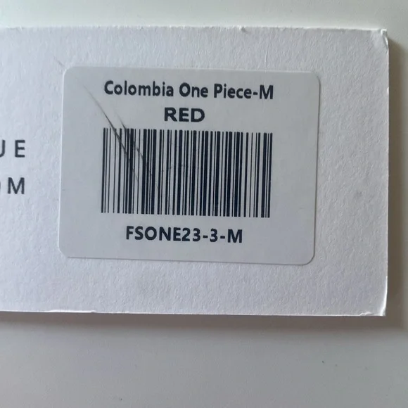 White Fox Boutique Columbia One-Piece Swimsuit Red ❤️ Sz Medium NWT - Picture 5 of 12